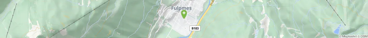 Map representation of the location for Stubaital-Apotheke in 6166 Fulpmes